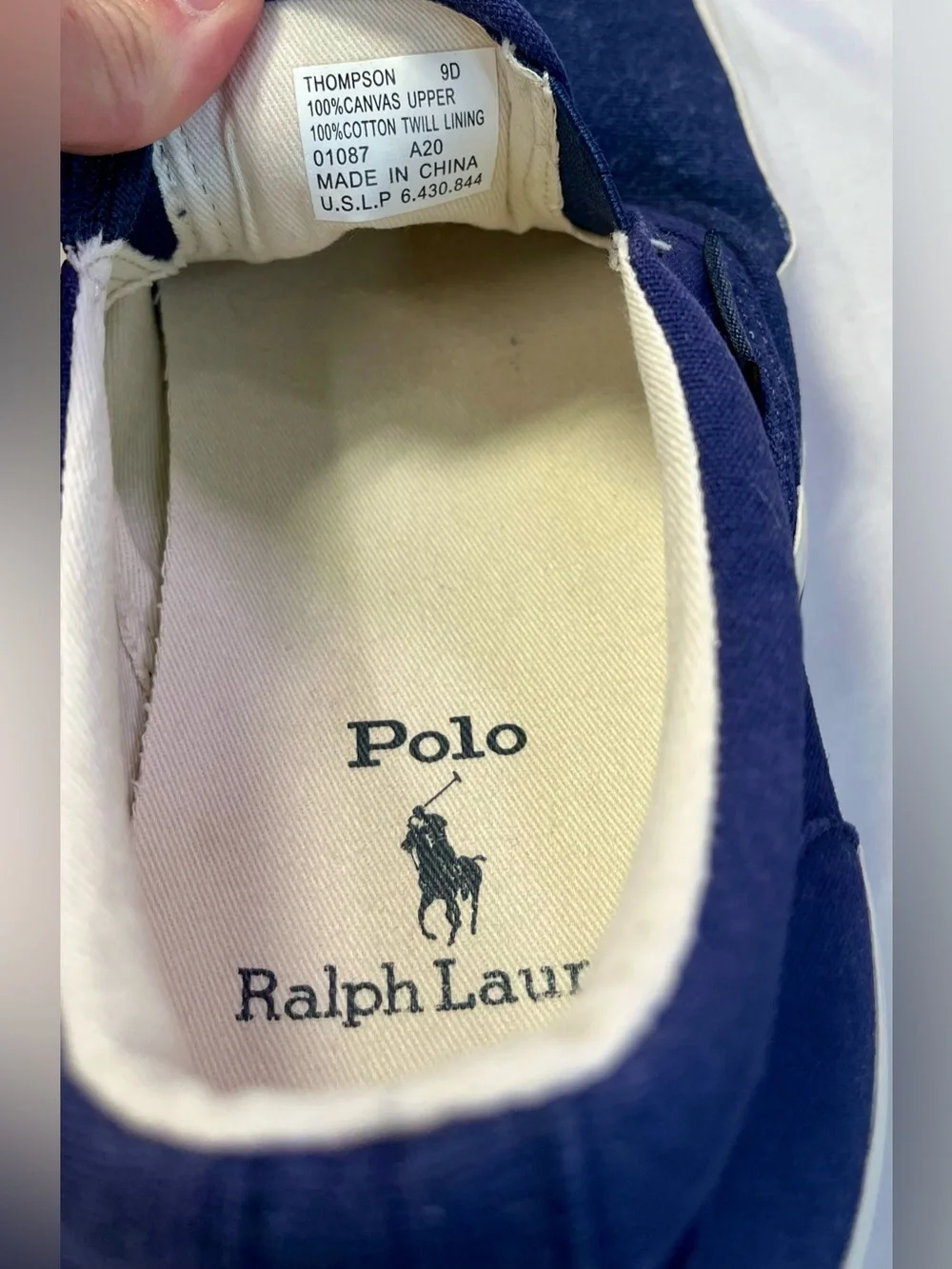 Polo Ralph Lauren Men's Thompson Polo Bear Sneaker Bear Navy Graphic Print 9